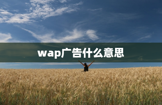 wap广告什么意思